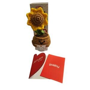GOSSBY Thank You Gift for Women - Positive Sunflower Crochet -